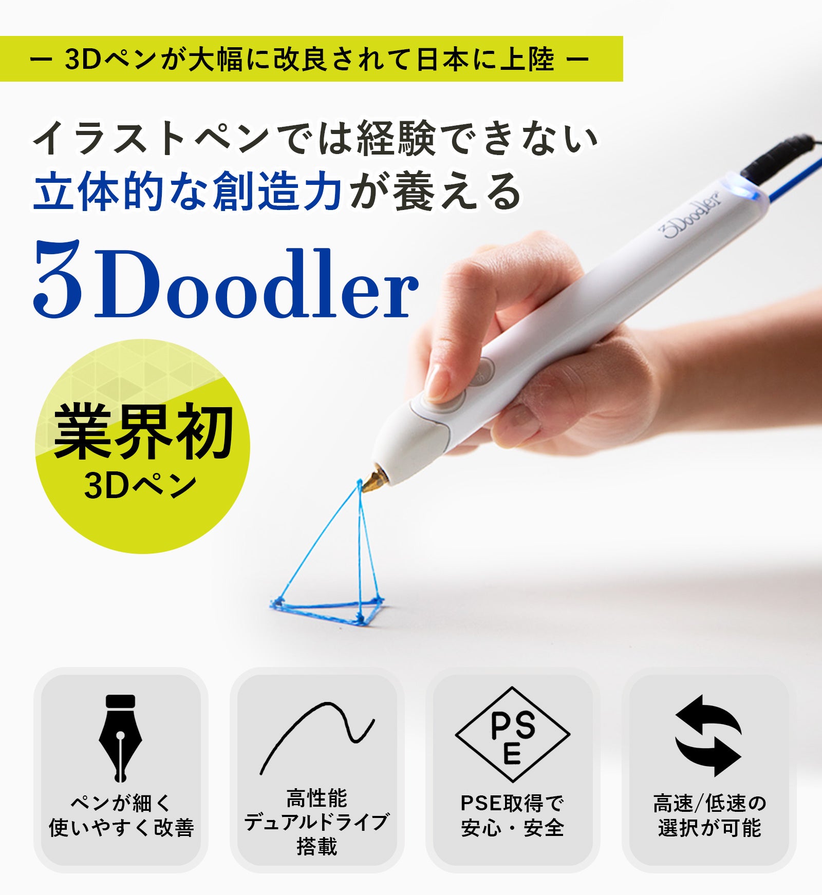 3Dペン 3Doodler Create+ – 3Doodler Japan