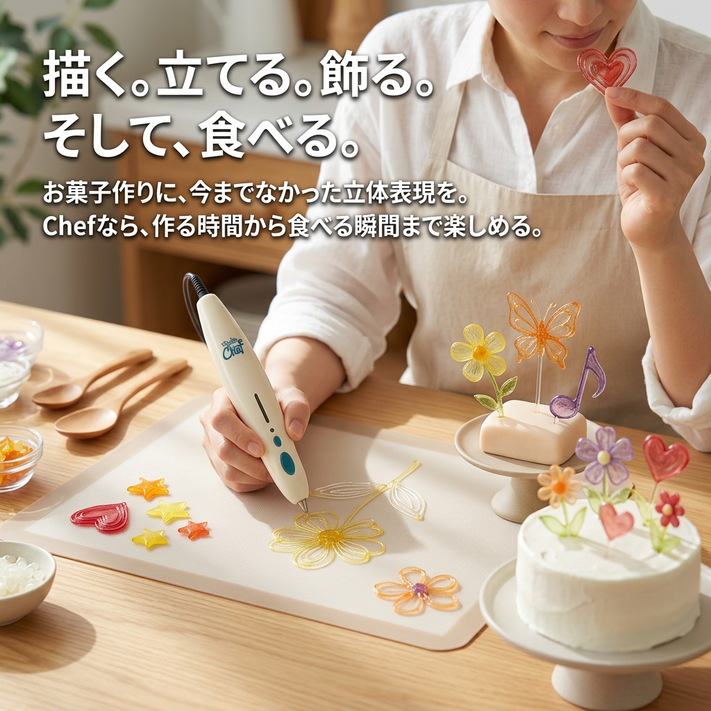 3Doodler Chefがケーキやスイーツの本格デコレーションに向く理由を紹介