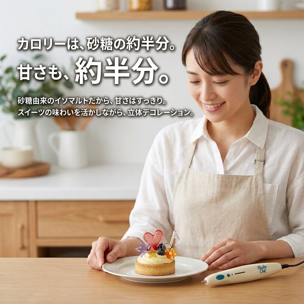 3Doodler Chefで作れるイソマルトのスイーツデコレーション作例