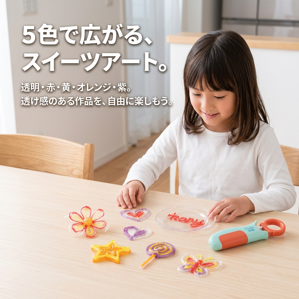 3Doodler Candyのイソマルト素材の甘さ・カロリー・透明感を紹介